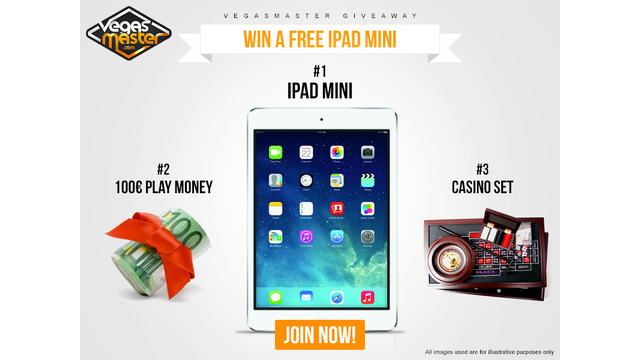 Win the Free iPad Mini Giveaway with VegasMaster.com