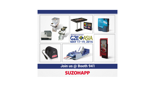 SUZOHAPP to exhibit at G2E Asia with widest range of solutions ever