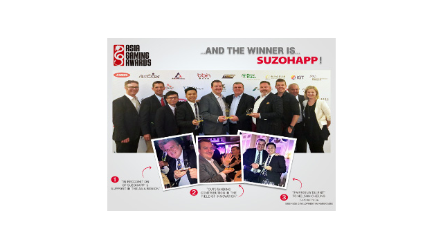 SUZOHAPP HONOURED THREE TIMES AT THE ASIA GAMING AWARDS 2016
