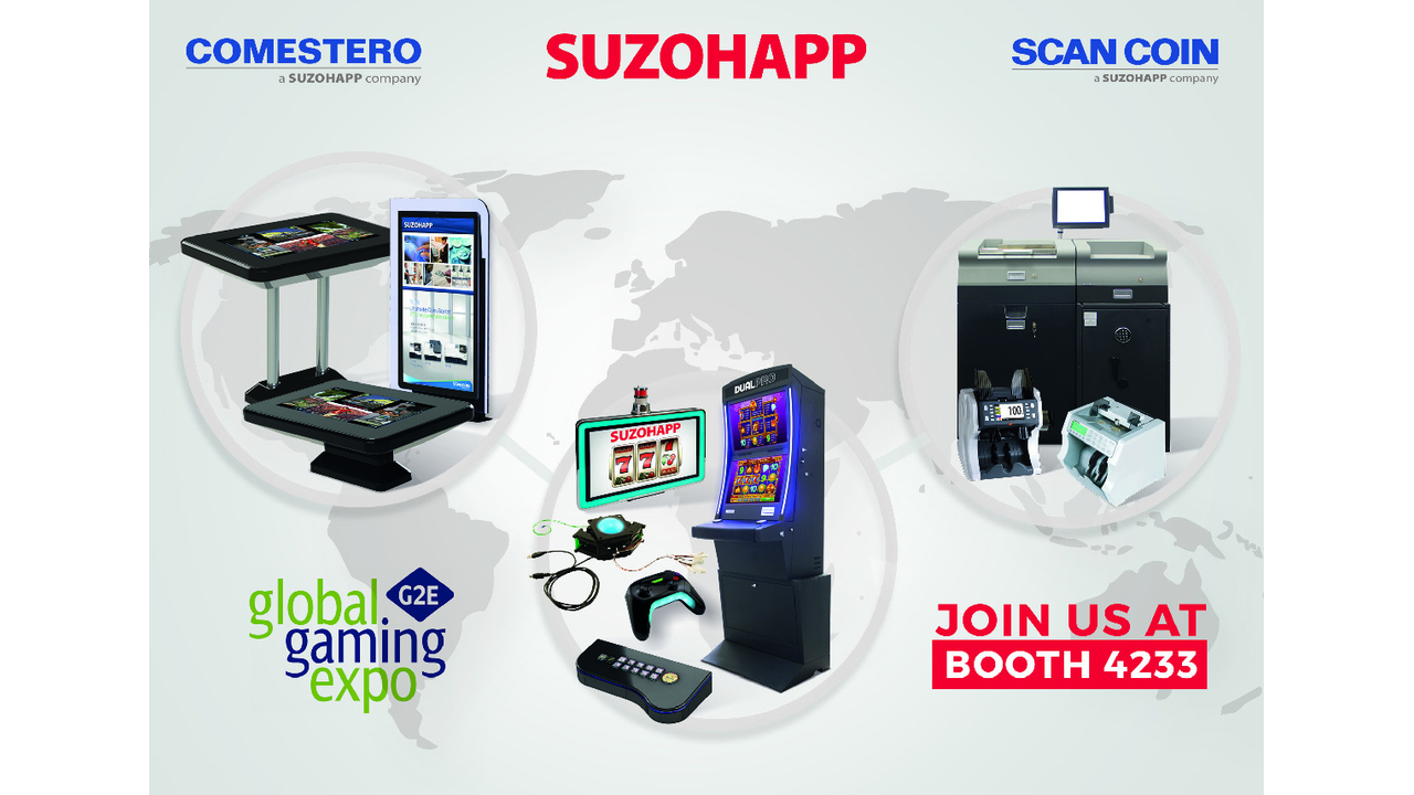 A WORLD OF COMPONENTS & SOLUTIONS TO BE SHOWCASED AT  G2E FROM SUZOHAPP