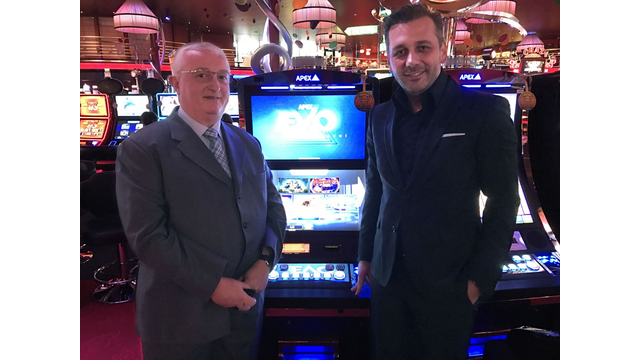 APEX GAMING MOST POPULAR INTERNATIONAL SLOT MACHINE AT CASINO MONTREUX IN SWITZERLAND