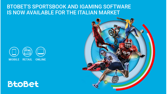 BTOBET’S SPORTSBOOK AND IGAMING IS NOW AVAILABLE FOR THE REGULATED ITALIAN MARKET
