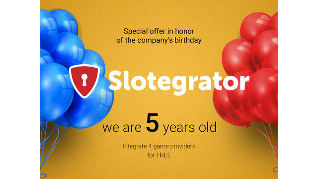 A special offer timed to Slotegrator´s birthday!