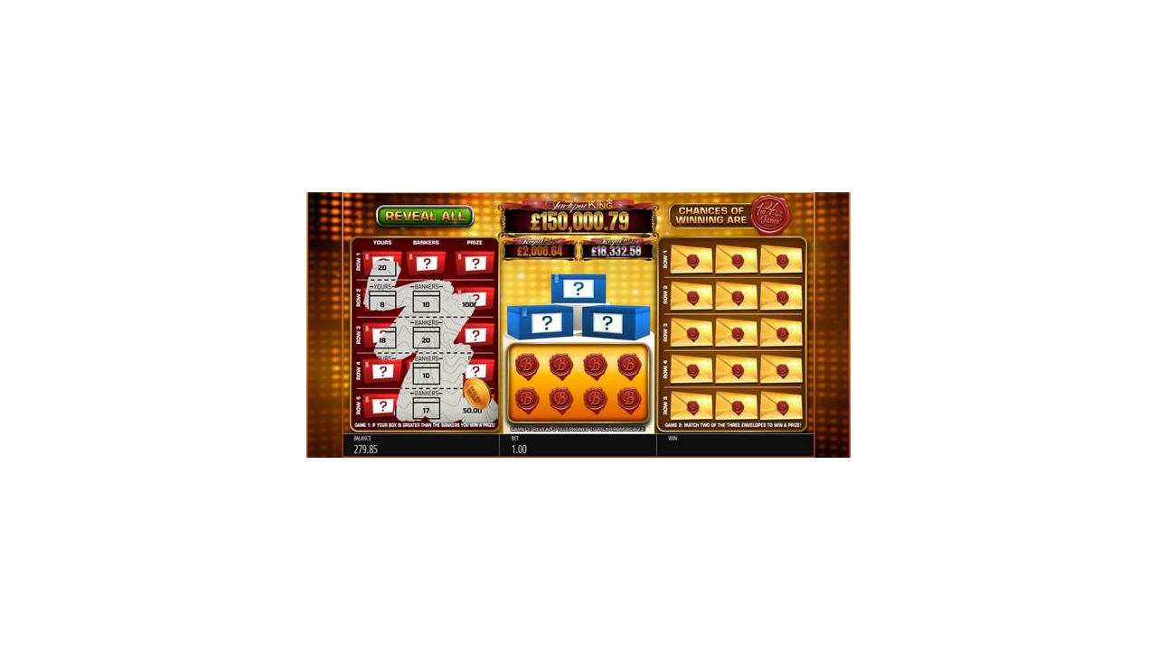 Blueprint Gaming expands Jackpot King family with Deal or No Deal Scratchcard