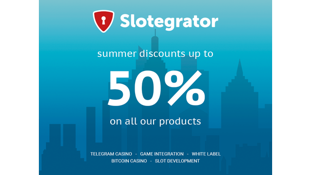 Slotegrator announces a draw for 50% off on all its products