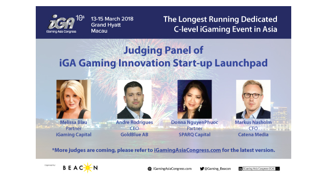 The First Gaming Innovation Launchpad in Asia Hosted by the 10th Annual iGaming Asia Congress (iGA)