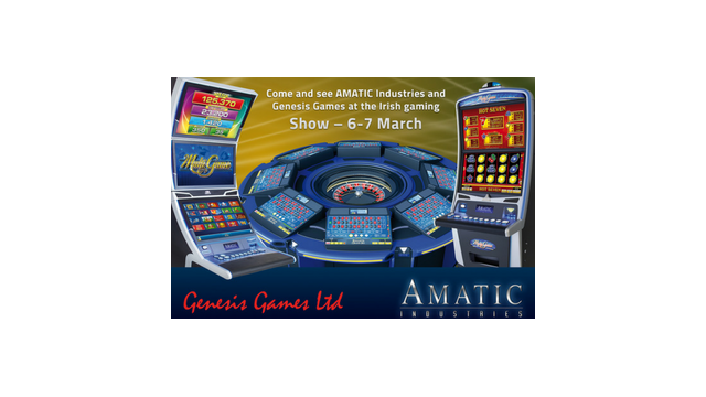AMATIC INDUSTRIES AND GENESIS GAMES TO BRING LATEST TECHNOLOGY TO IRELAND