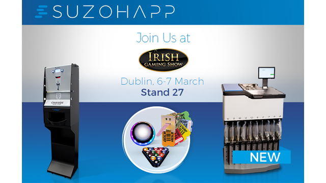 SUZOHAPP to highlight its latest innovations at the Irish Gaming Show