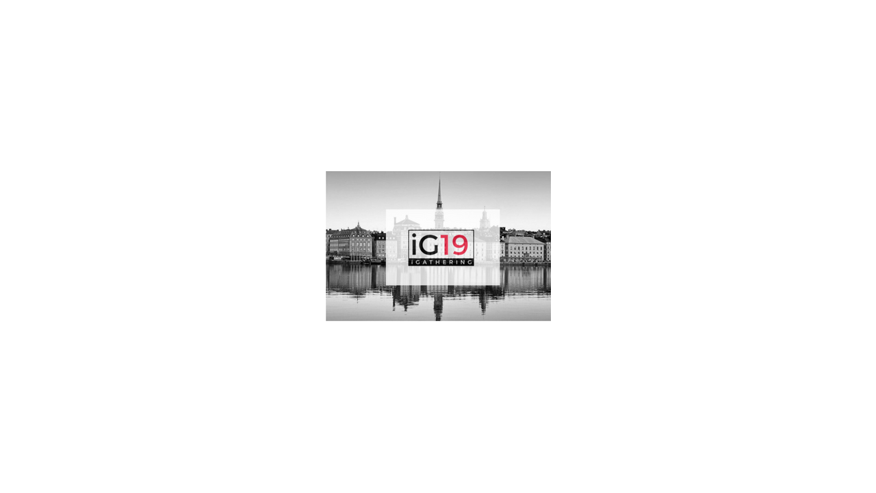 iGathering 19 to be Held in Stockholm