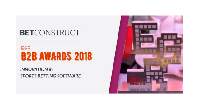 BetConstruct becomes the Innovator in  Sports Betting Software at EGR awards