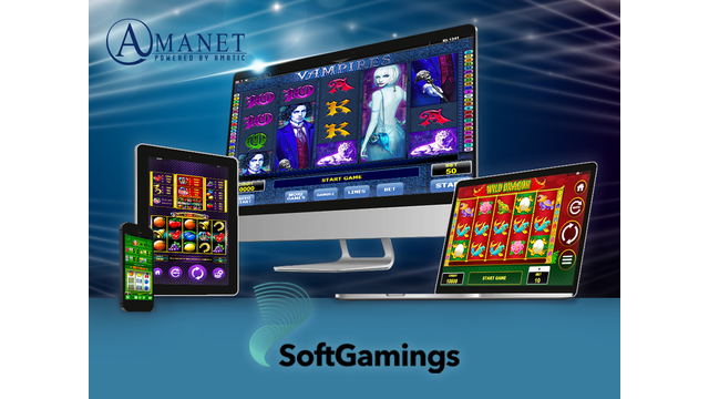 AMATIC Industries partners with SoftGamings to offer its AMANET online gaming software