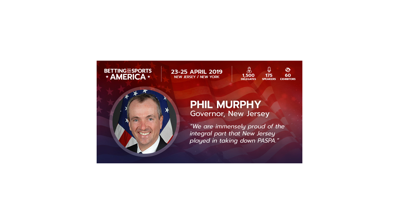 New Jersey Governor Murphy to Deliver Keynote Address at Betting on Sports America Conference