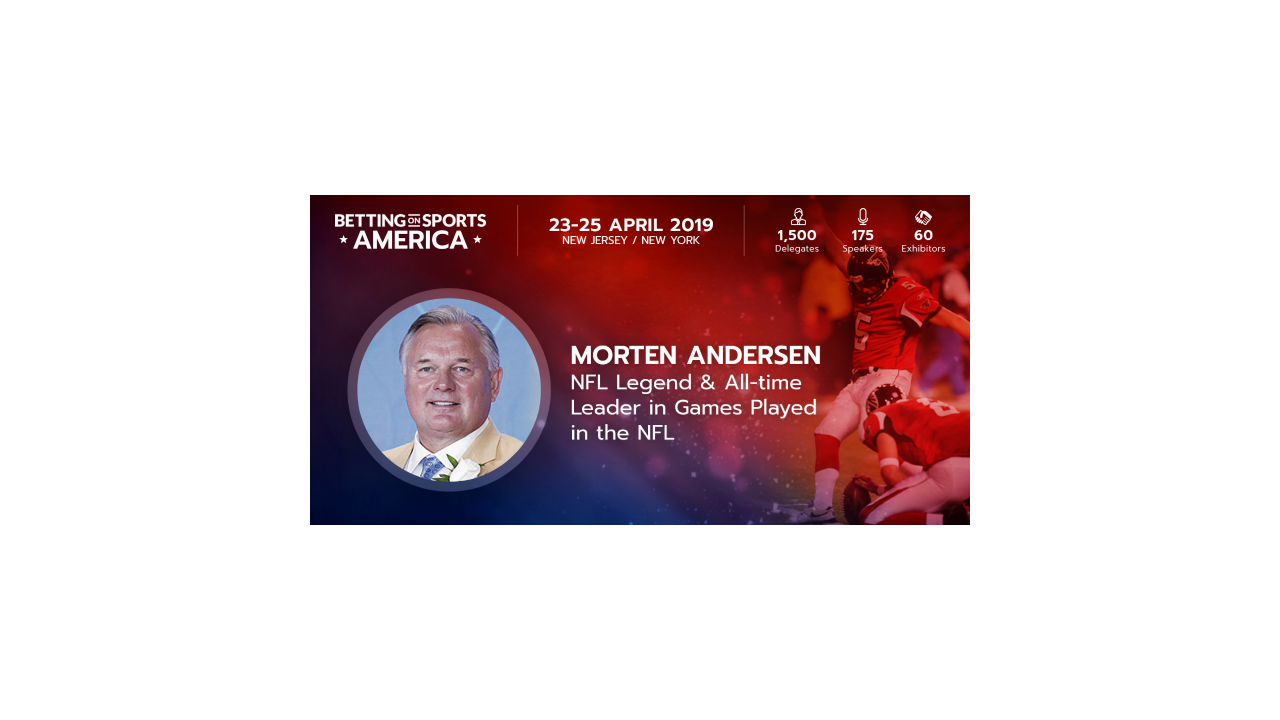 NFL’s ‘Great Dane’ and Better Collective ambassador Morten Andersen to speak at Betting on Sports America