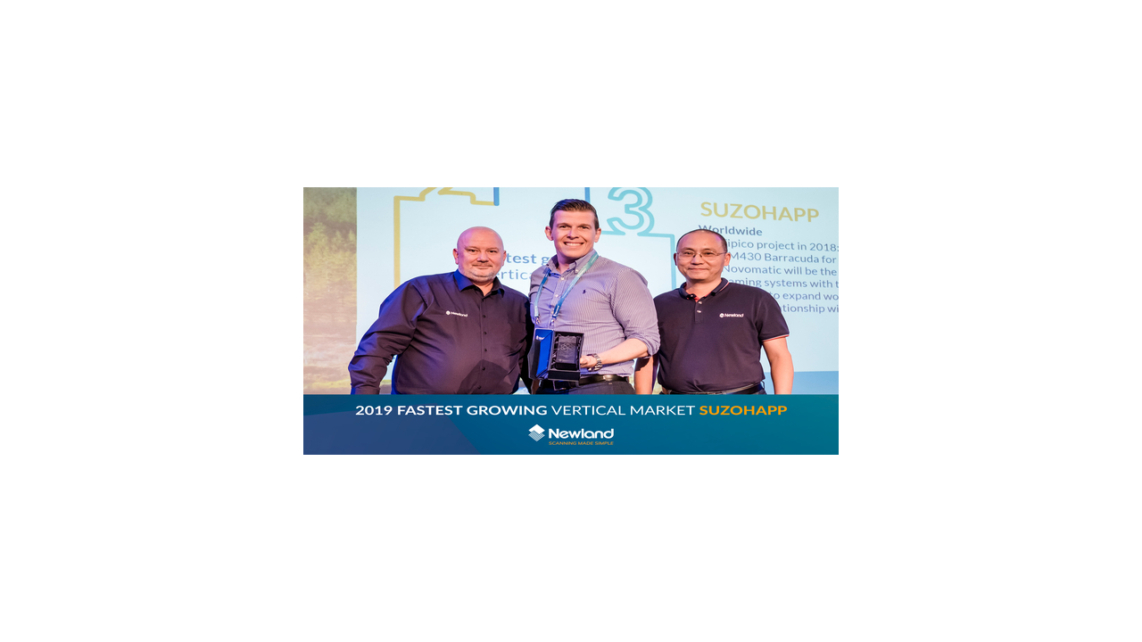 SUZOHAPP receives ‘Fastest Growing Vertical’ award from Newland