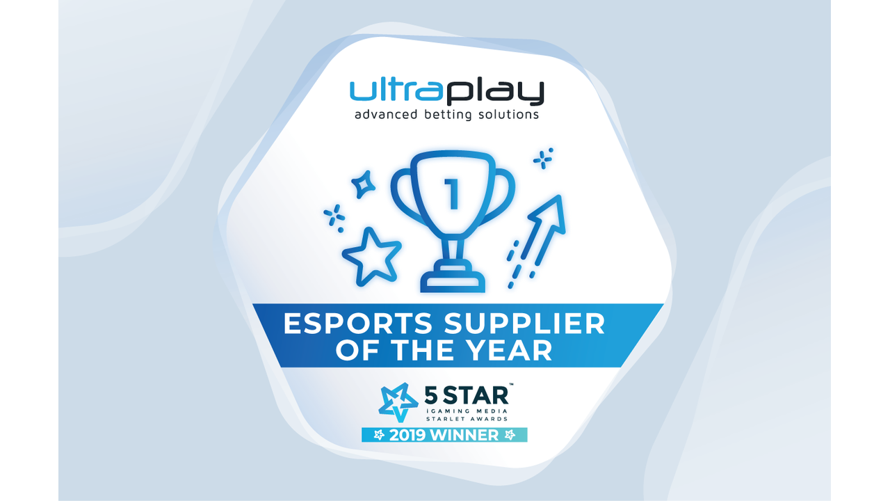 UltraPlay wins eSports Supplier of the Year from Starlet Awards 2019