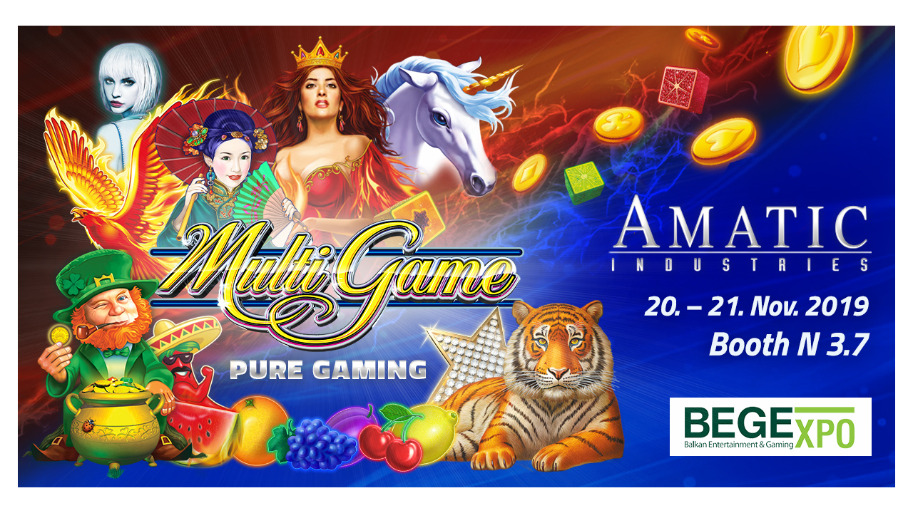 PURE GAMING from AMATIC Industries on show at BEGE