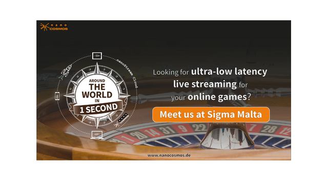 nanoStream Cloud to be the buzz words at SIGMA Malta from ultra-low latency live streaming expert nanocosmos