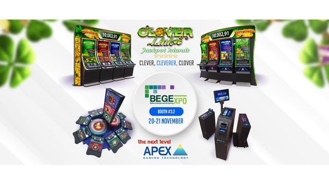 CLOVER LINK FROM APEX GAMING TO TAKE CENTRE STAGE AT BEGE