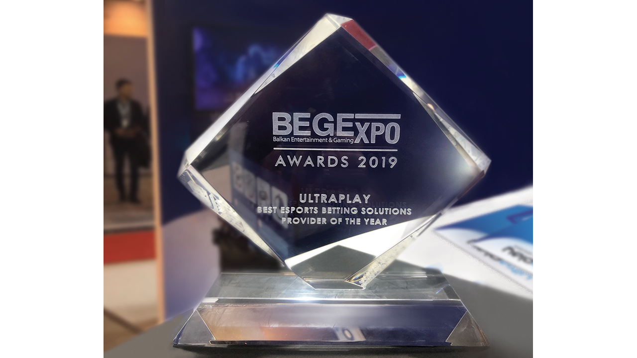 UltraPlay named the Best Esports Betting Solutions Provider at BEGE Expo Awards 2019