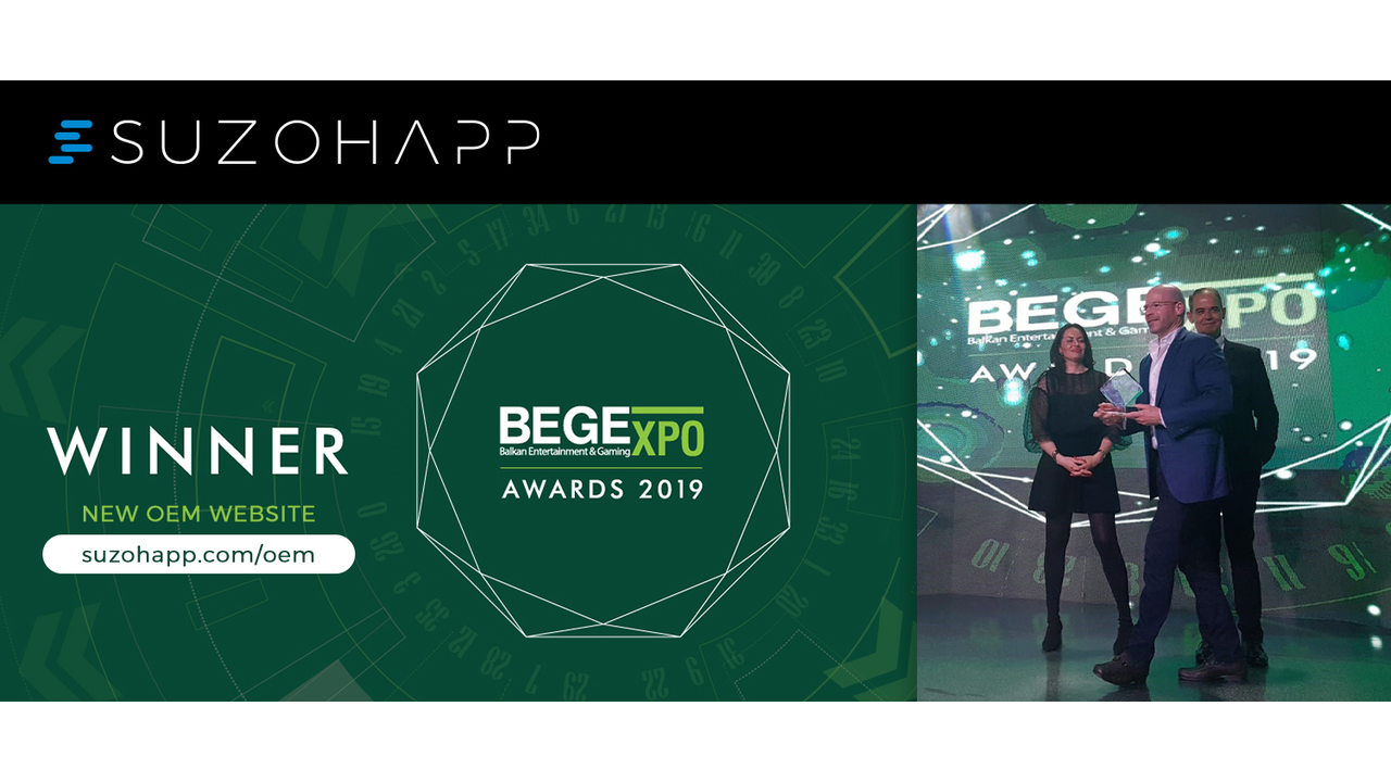 SUZOHAPP Wins Award for New Website at BEGE 2019