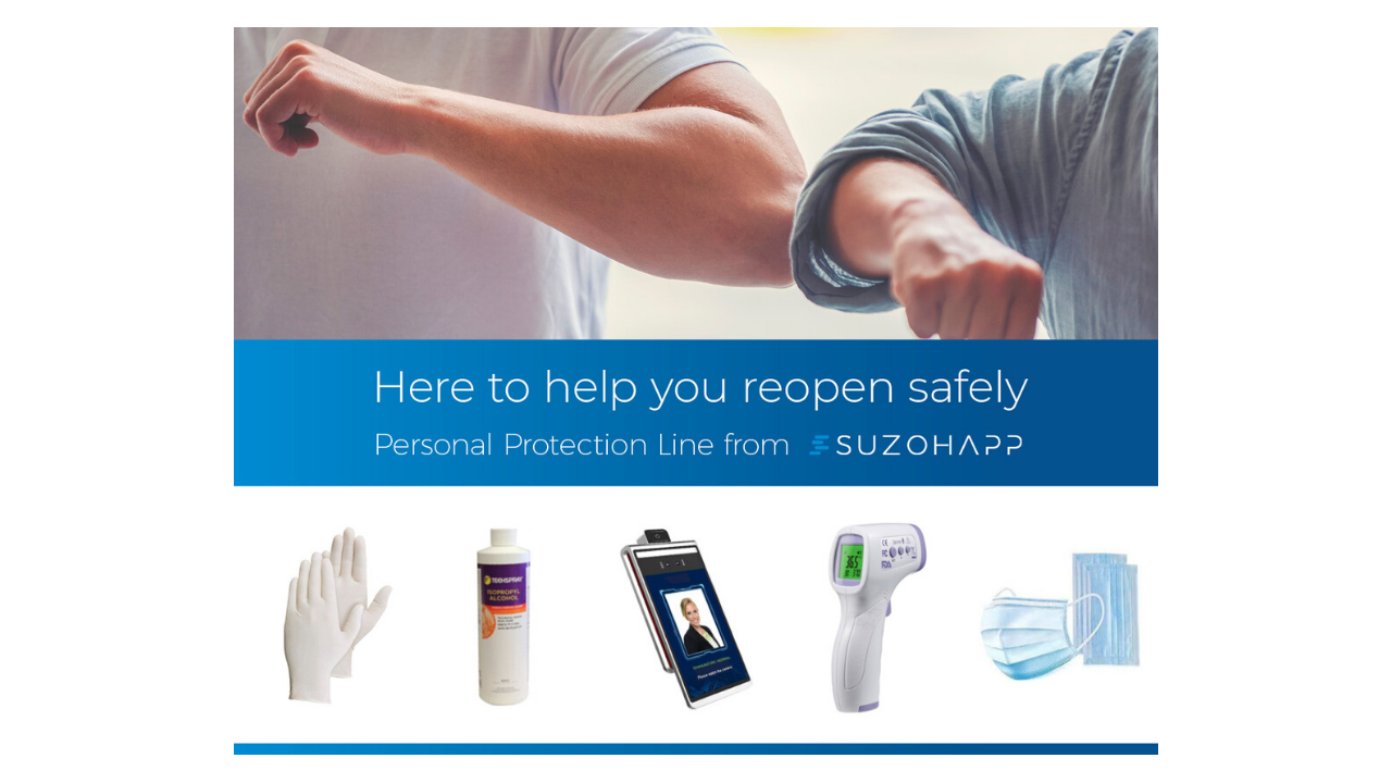 SUZOHAPP Launches Personal Protection Line to Help Casinos and Amusement Centers Meet Reopening Guidelines