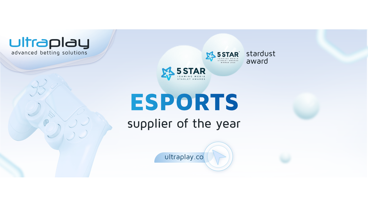 UltraPlay wins eSports Supplier Starlet Award for third consecutive year