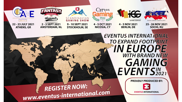 Eventus International to Expand Footprint in Europe with Brand New Gaming Events for 2021