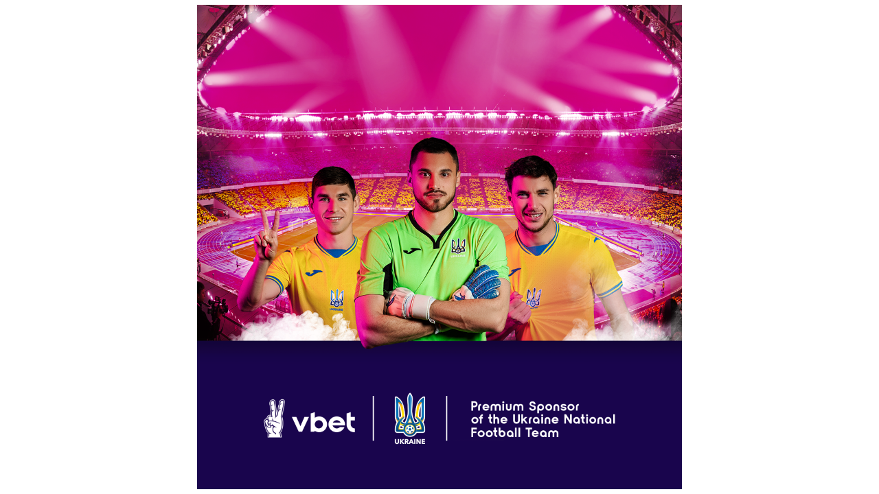 VBET has become the "Premium" sponsor of the Ukrainian National Football Team.