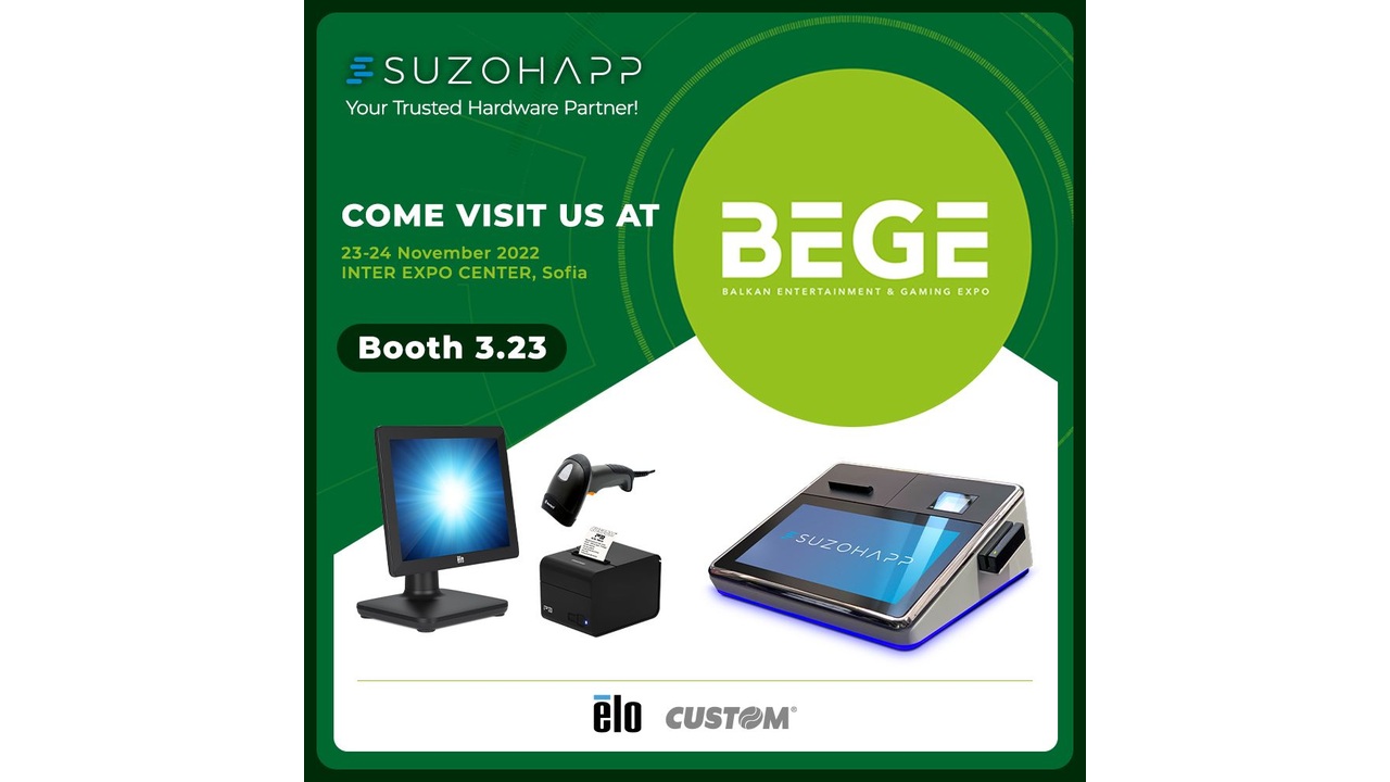 SUZOHAPP TO PRESENT GAMING AND SPORTS BETTING SOLUTIONS AT BEGE 2022