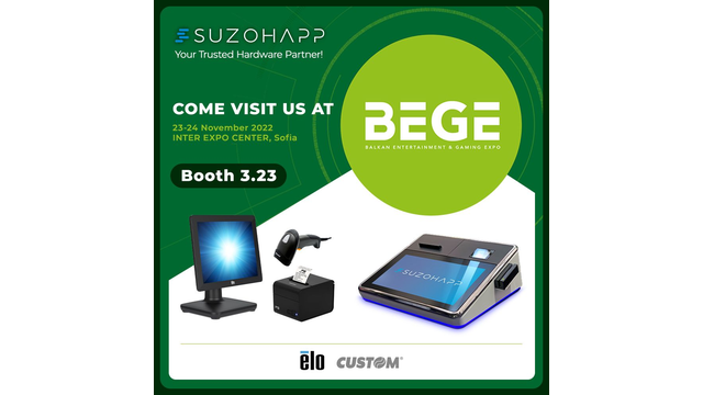 SUZOHAPP TO PRESENT GAMING AND SPORTS BETTING SOLUTIONS AT BEGE 2022