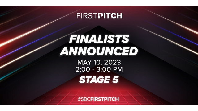 SBC announces final five for the prestigious First Pitch start-up competition at SBC Summit North America
