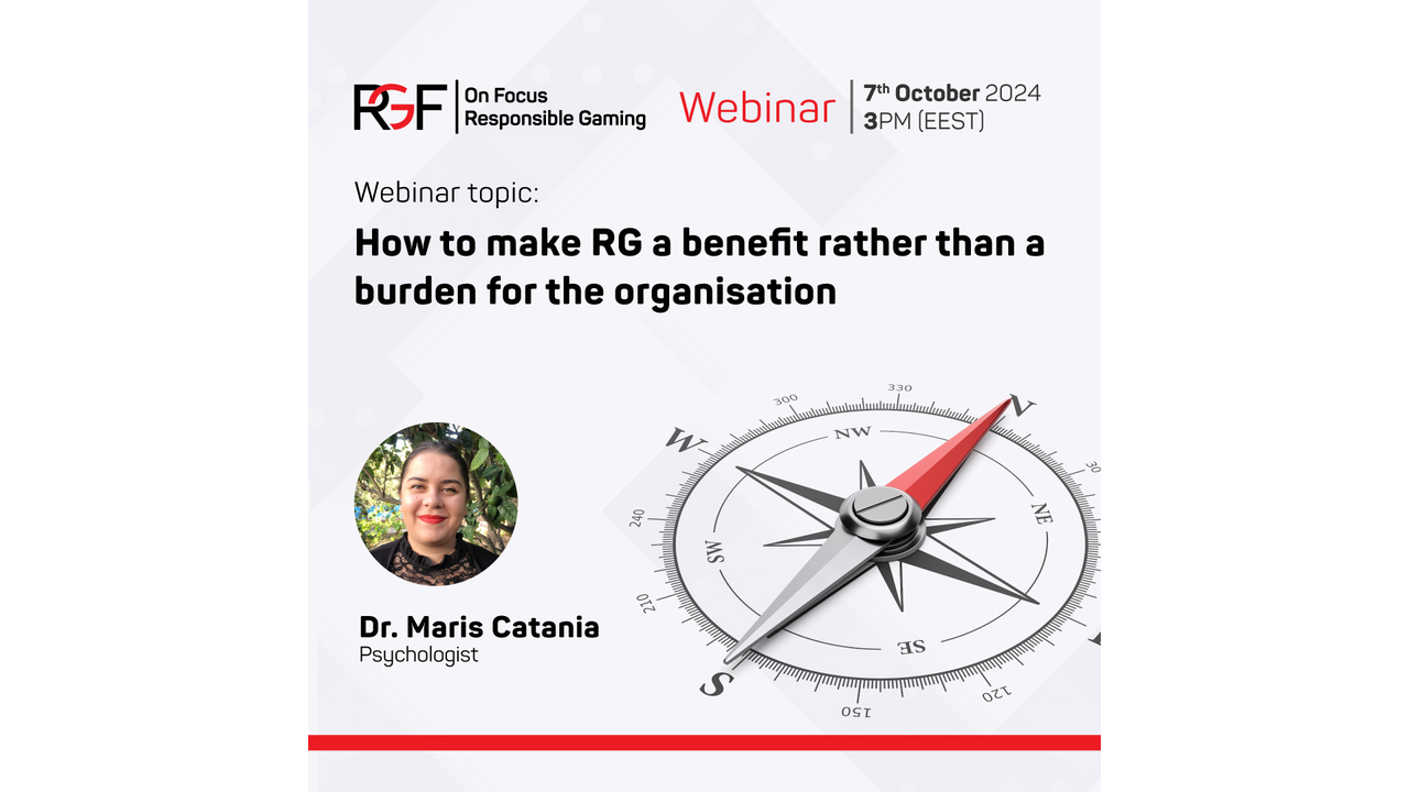Responsible gambling as a strategic advantage – Webinar with Dr. Maris Catania