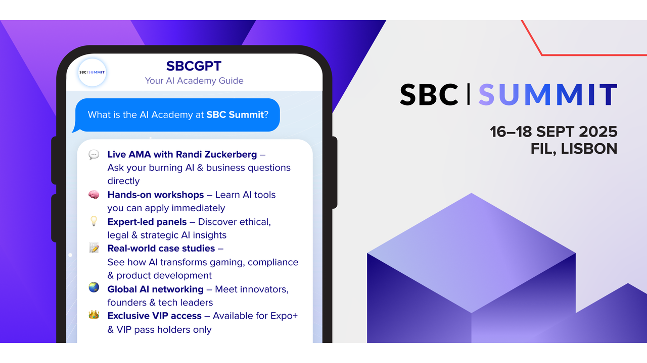 Randi Zuckerberg to Headline Debut AI Academy at SBC Summit 2025