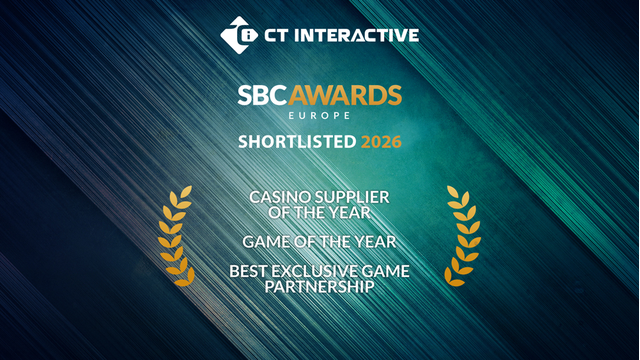 CT Interactive is shortlisted in three categories at the SBC Awards Europe 2026