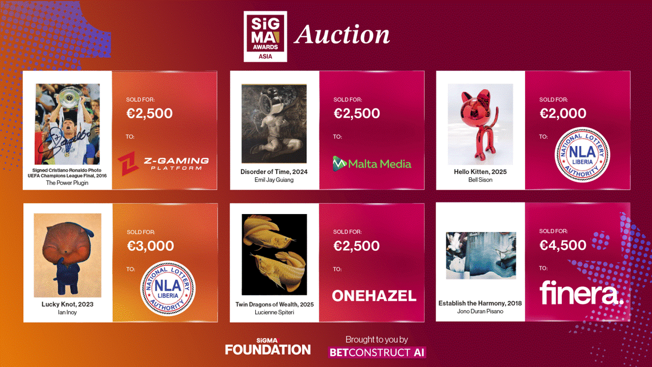 Filipino artists celebrated at SiGMA Asia 2026 charity auction