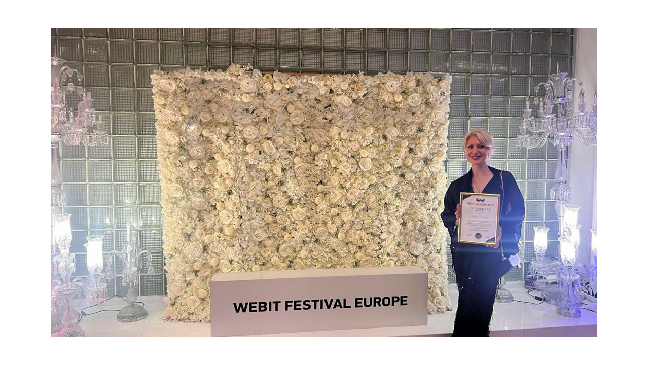 Monika Zlateva of CT Interactive Recognized by WEBIT Changemakers