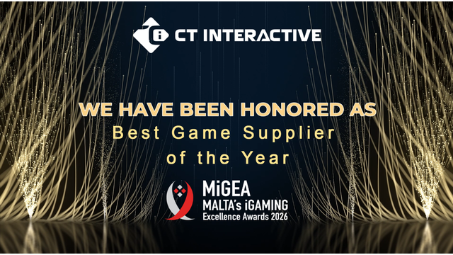 CT Interactive Wins the Prestigious Best Game Supplier of the Year Award at MiGEA Awards 2026