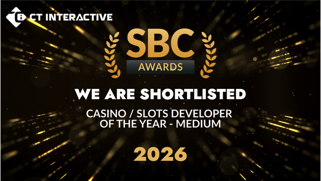 CT Interactive has been shortlisted for the SBC Awards Europe 2026